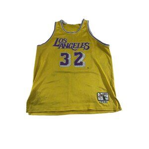 LA Lakers #32 Throwback Black Top Edition Jersey By Authentic Brand - 3XL
